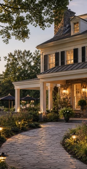 Patio with mountain views at Cedar Hollow